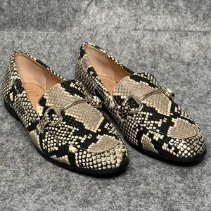 NWOT International Concepts‎ INC Women's Snake Print Leather Loafer- Sz 6.5